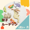 1歳6.7ヶ月　双子ルーティン