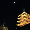 夜の浅草寺