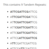 Tandem Repeats(SER2013-G)