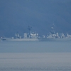 　海辺の風景・自衛艦すずなみ，しまかぜ