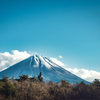 西湖周辺から望む富士山