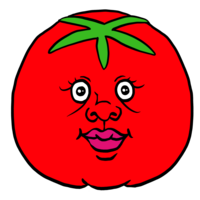 かわいいトマト のイラスト