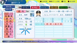 【パワプロ2024・再現】武内 涼太（ロッテ・育成選手）