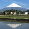白くなった今朝の富士山(20230516) 逆さ富士