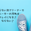 スニーカーの汚れ対策:無印良品の水を使わないクリーナーでキレイに！
