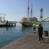 イベリア周遊の旅（１８３）バルセロナ港の人口島に渡る。