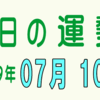 2019年 07月 1日 今日のうんせい