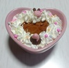 我が家のスィーツものがたり　手作りアプロチョコしたデコプリン　より。    