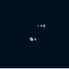 月と木星とアルデバラン