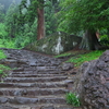 雨の参道