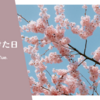 桜を見つけた日。