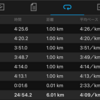 6km ペース走 4'00"/km （ナイキ ズームフライ）