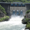 初夏の宇治川の風景 ～ 増水