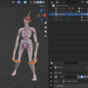 BlenderからUnityへキャラクターを書き出ししてホラーキットで使用する