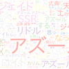 　Twitterキーワード[アズール]　08/25_17:01から60分のつぶやき雲