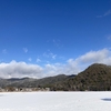 広沢の池は雪景色　２月9日朝