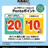 【12/1～12/25】(auPAY)たぬきの大恩返し「冬」　コード決済で最大20％pontaポイント還元！さらにauPAYマーケット限定ポイントでpontaポイントを1.5倍に増やしてつかえる！？