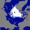 北極海の海氷面積、観測史上最小に