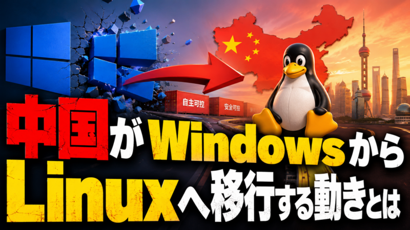 中国がWindowsからLinuxへ移行する動きとは