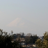 霞む富士山