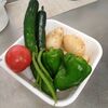 7月の家庭菜園、じゃがいもの収穫、実家の野菜と物々交換