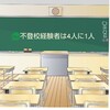 🏫不登校経験者は4人に1人