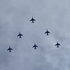 キター　大阪上空　ブルーインパルス💓　と　生どら焼き