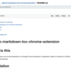 GitHubのMarkdownの目次を自動でつくるChrome Extensionを作った