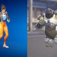【Fortnite】『Fortnite』と『オーバーウォッチ』のキャラクターが同じダンスモーションを踊る様子を比較動画