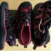 新Keen、旧Keen   10年ぶりに旅用サンダルを買った