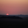 ナミブ砂漠の夕日