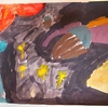 どんぐりを描く　Aさん小学１年生