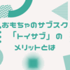 おもちゃのサブスクリプションサービス「トイサブ」を使ってみて感じたメリット