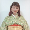 カラフルな小花柄のお着物を着ました！