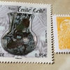 timbre vase de Emile Gallé