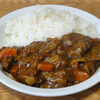 今日の食べ物　朝食にカレー