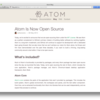 Atom が MIT ライセンスで公開された！！！