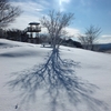 雪の土岳　頂上の風景