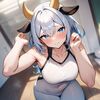 cow horns (牛の角) by Animagine XL V3.1