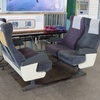 幕張駅にあった特急型の座席