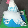 【鉄くんの作品】液体粘土で作った富士山🗻
