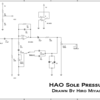 【エフェクター回路図】HAO Sole plessureの回路図が出てきたので自作再開してみようか思案中