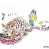 姉妹猫コント　お気に入り「帽子」を巡る攻防戦　イラストも