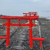 大魚神社の海中鳥居(佐賀)