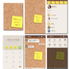 LINE theme "Cork board and sticky note"