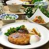 ☆照り焼きつくね 温泉卵添え＆にんじんとツナのサラダ☆