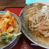 ミニ天丼セット。立ち喰い蕎麦 絃