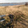 1月14日　自転車走行記録　印旛沼サイクリングロード
