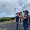 シャボン玉VS水鉄砲
