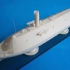 今プラモデルの1/350 米・南軍装甲艦バージニア・フルハル・1862年 レジンキットにいい感じでとんでもないことが起こっている？